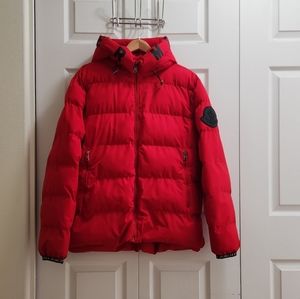 Moncler Men's Red Puffer Jacket Size XXL